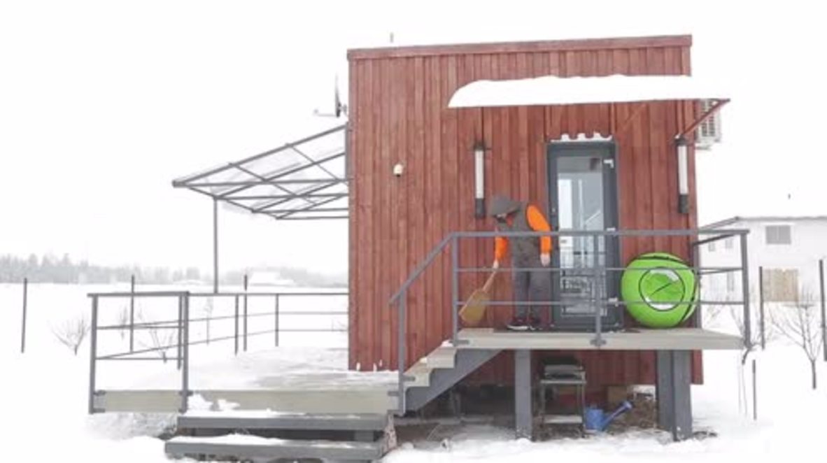 Not an inch to waste for a family of three in this $2k, 16sqm Minsk microhouse!