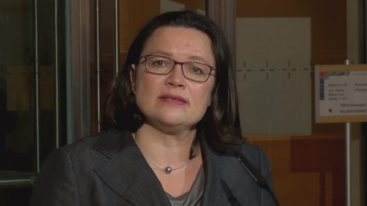 Germany: Nahles ‘unanimously’ nominated as new SPD leader