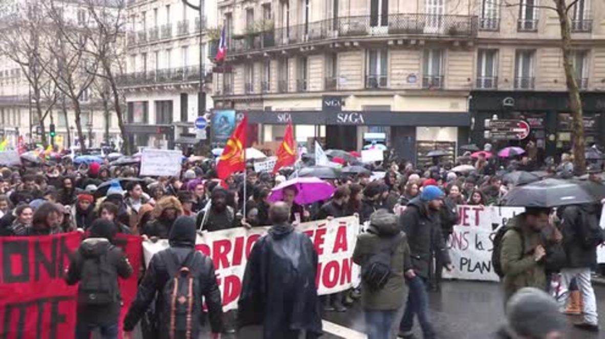 Francia: Estudiantes se unen en París contra las reformas educativas