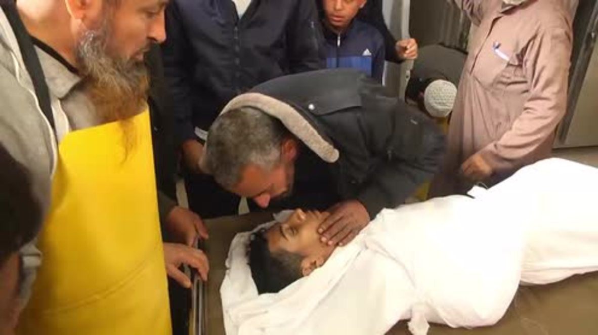 State of Palestine: Funeral held for Palestinian teenagers killed by Israeli airstrikes *GRAPHIC*