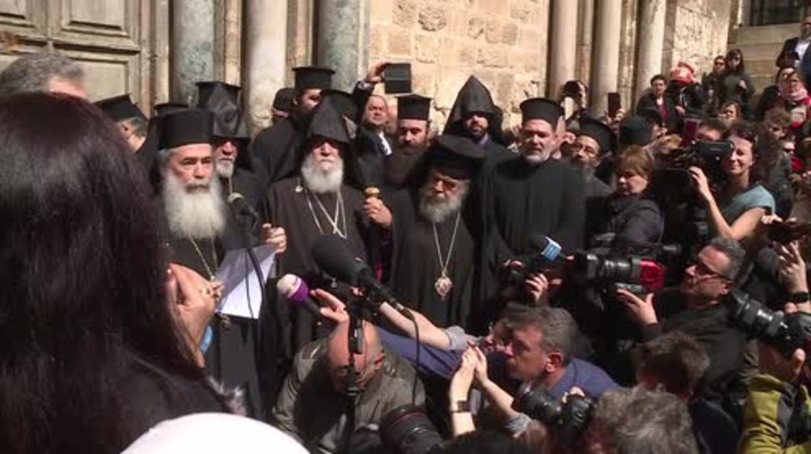East Jerusalem: Church of Holy Sepulcher closed in protest against Israeli land policies