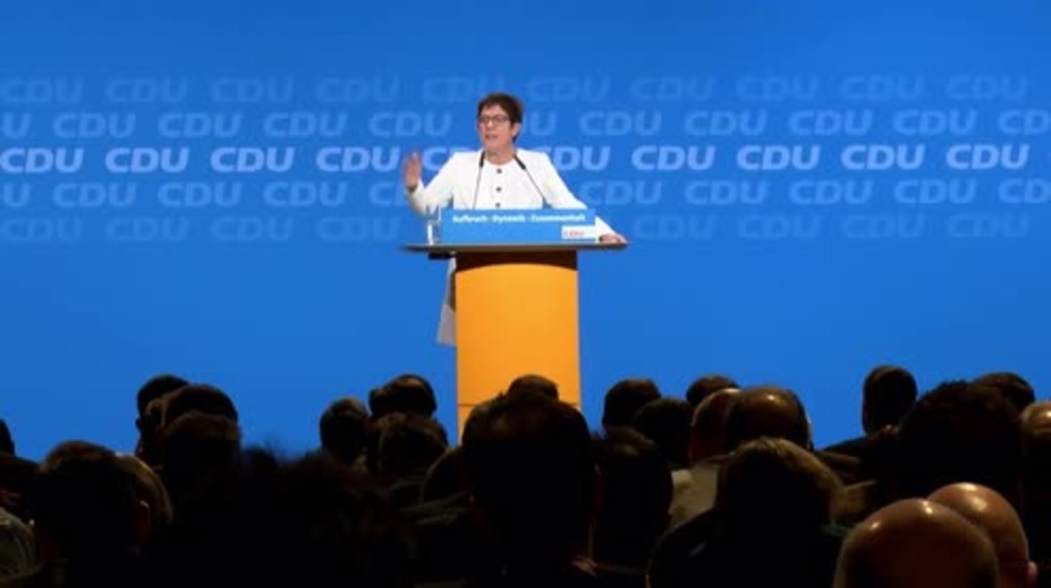 Germany: 'Mini-Merkel' Kramp-Karrenbauer elected as new CDU Secretary-General