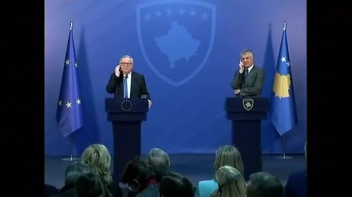 Serbia: Juncker insta a Kosovo a alcanzar un acuerdo fronterizo con Montenegro