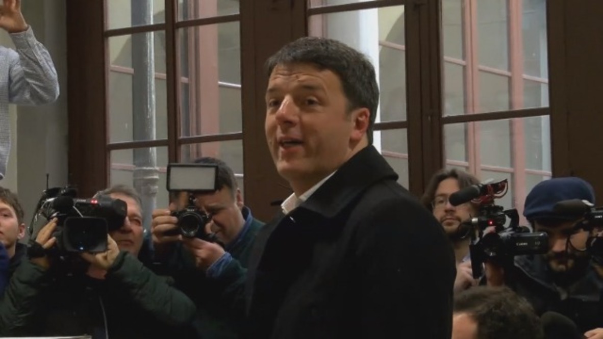 Italy: PD leader Renzi casts ballot in general election