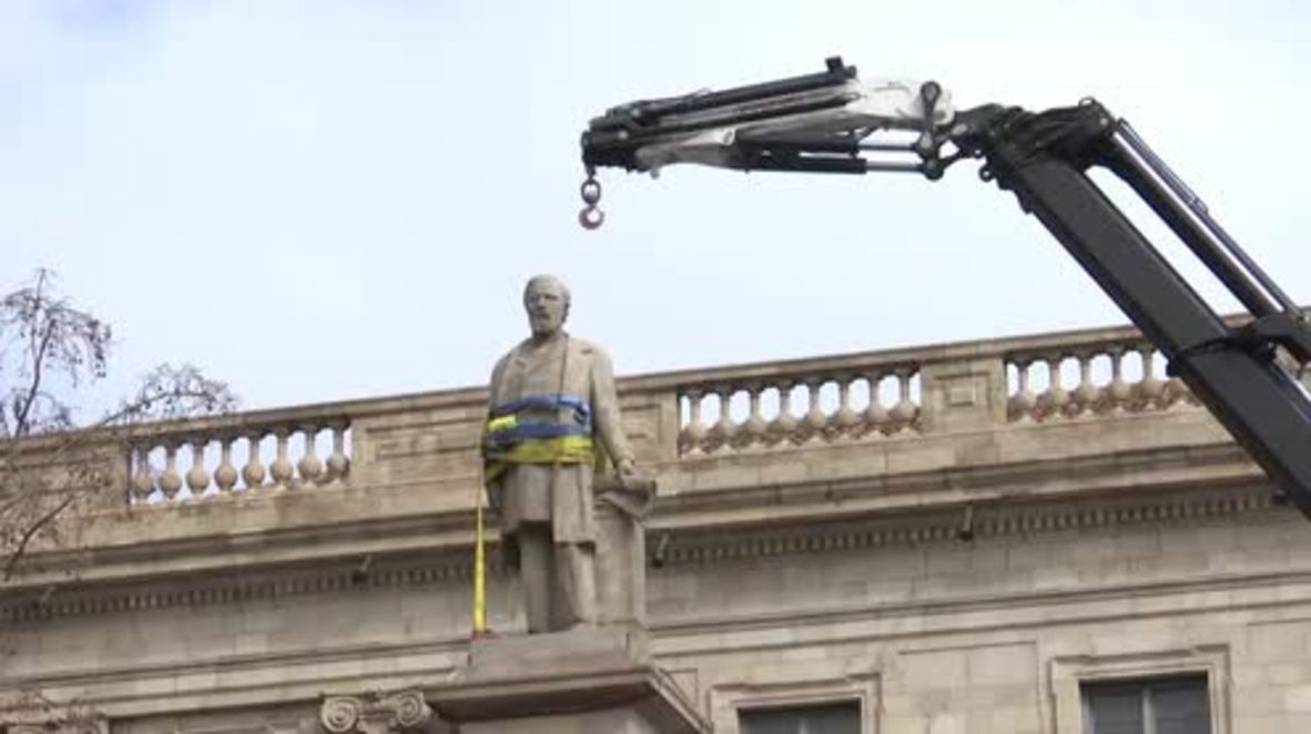 Spain: Barcelona removes statue of slave trader Antonio Lopez