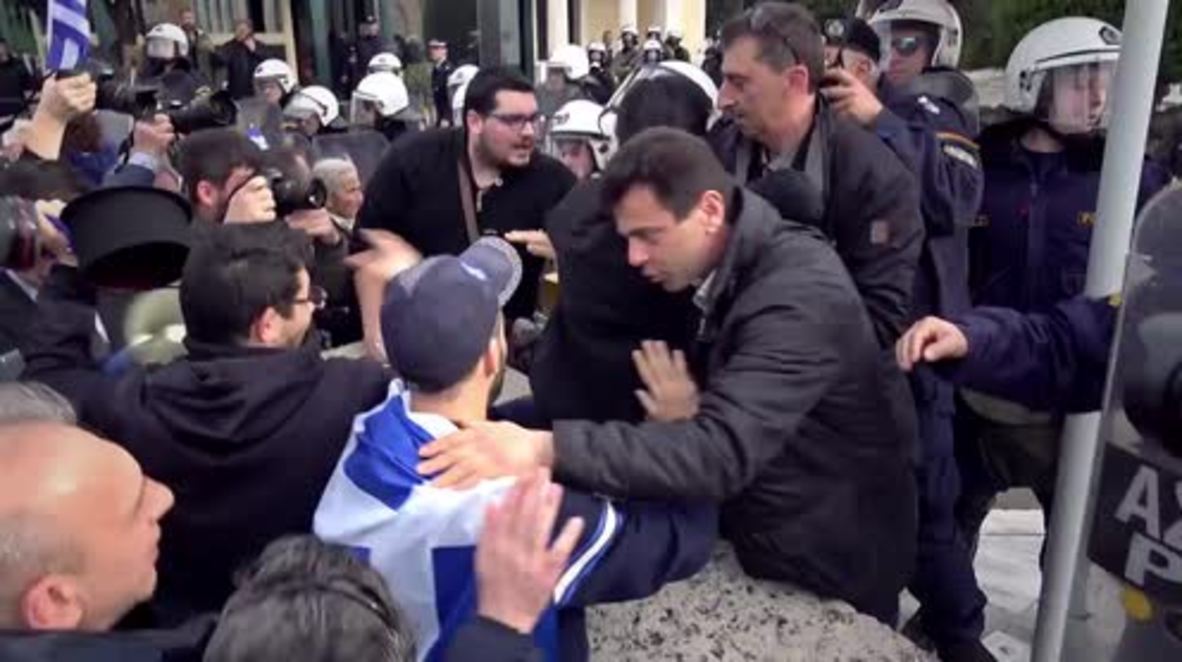 Greece: Nationalists protest in Athens over Macedonia naming dispute, religious policy