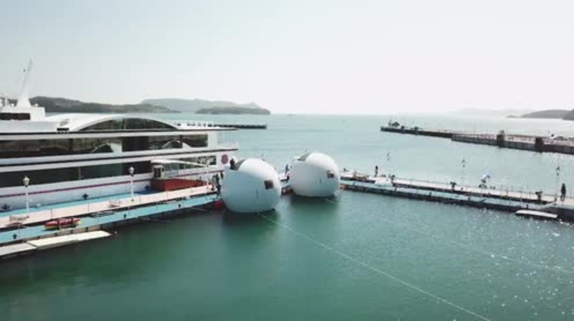 Japan's FLOATING HOTEL protects guests against tsunamis