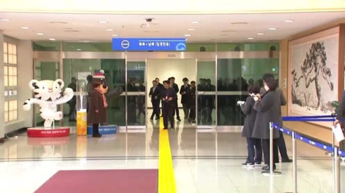Corea del Sur: Los atletas paralímpicos de Corea del Norte llegan para los JJ.OO. de Invierno de Pieongchang