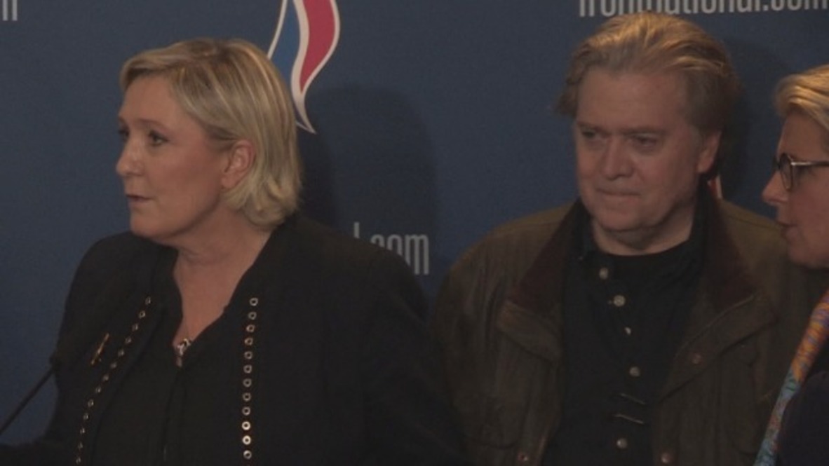 France: 'World is coming our way' - Bannon addresses National Front in Lille