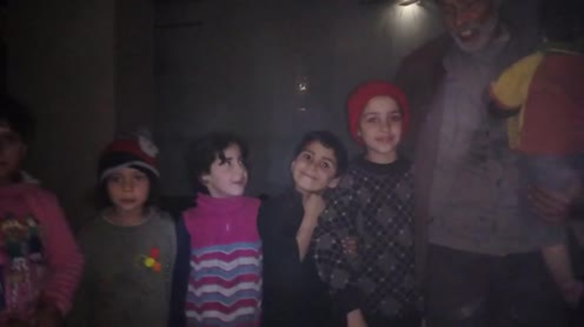 Syria: Mesraba residents react to SAA arrival in Eastern Ghouta