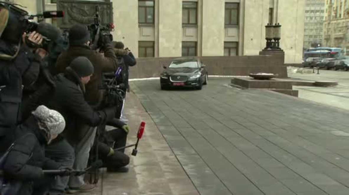 Russia: UK ambassador arrives at Russian Foreign Ministry in Moscow