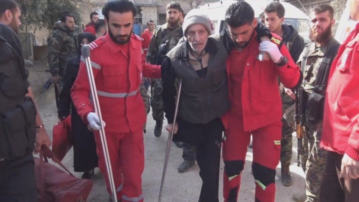 Syria: Civilians leave E. Ghouta's Douma through humanitarian corridor