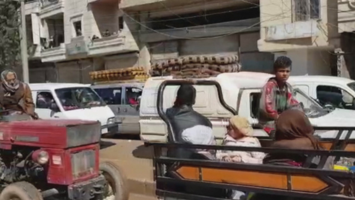 Syria: Civilians leave Afrin following Turkish assault