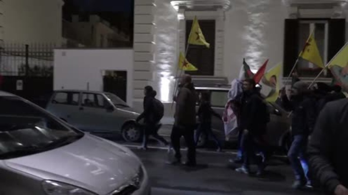 Italy: Rome a free-for-all as Kurdish activists go for Turkish Embassy