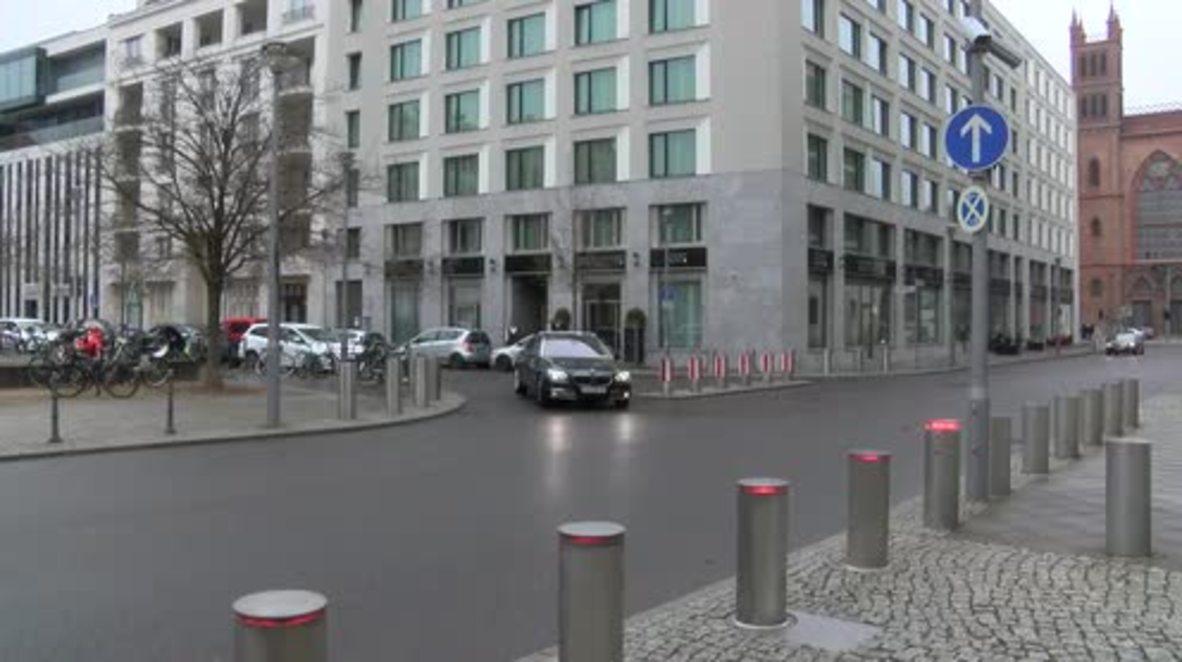 Germany: Russian diplomatic car arrives at Foreign Office in Berlin