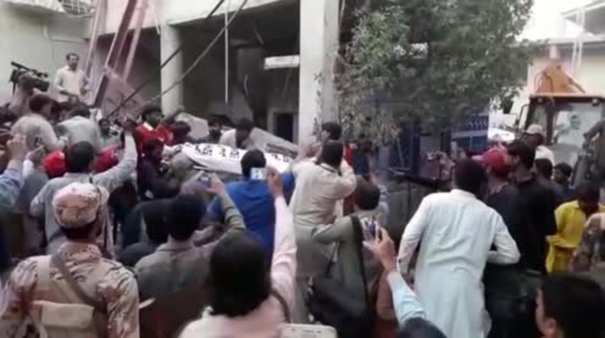 Pakistan: At least 12 dead after warehouse roof collapse