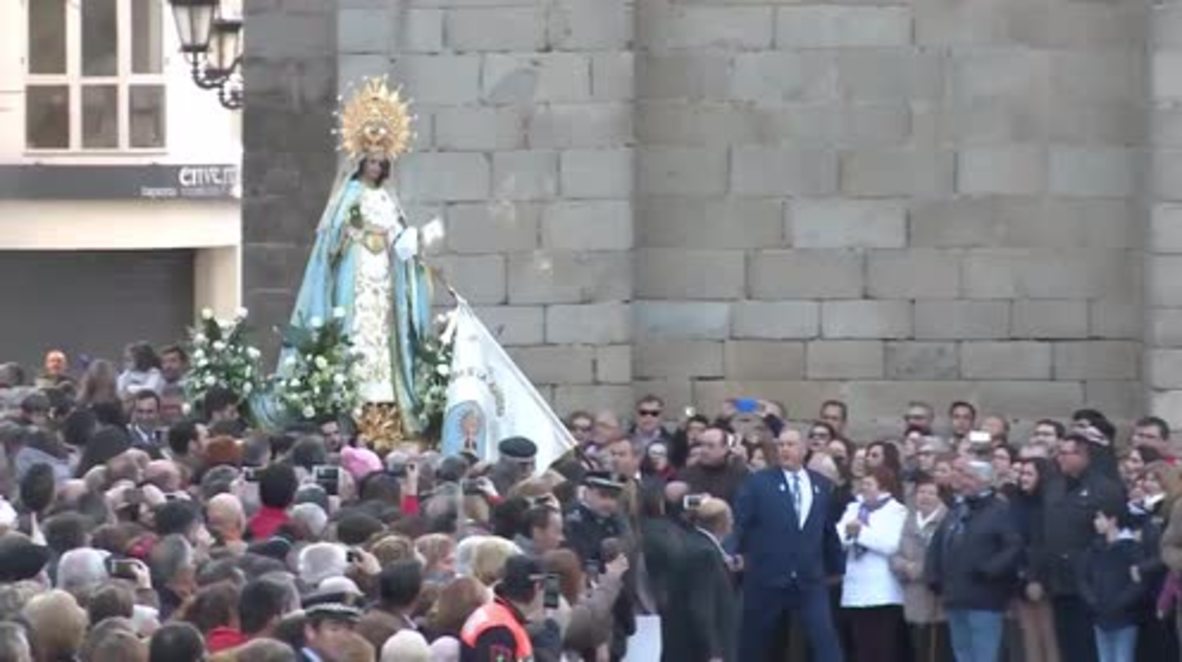 España: Virgen de la Aurora y el Cristo Resucitado participan en “La Carrerita” en Badajoz