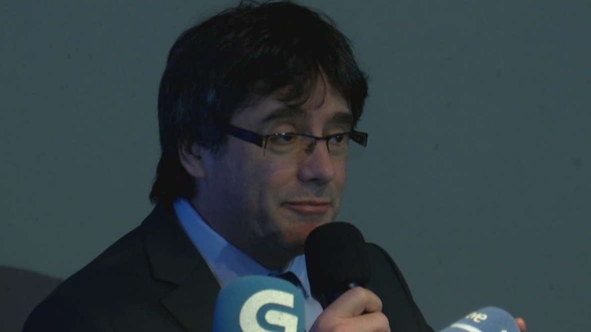 Germany: Puigdemont speaks from Berlin following release on bail