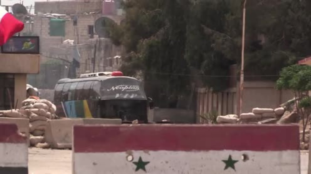 Siria: Evacuación de los militantes de Douma en curso