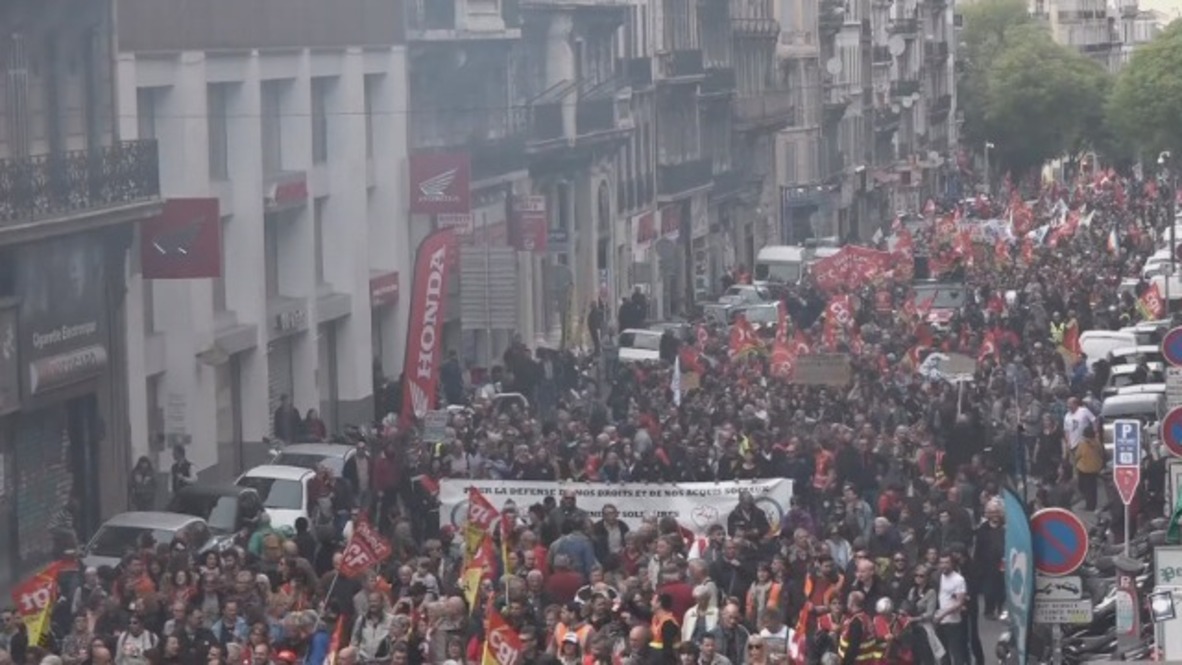 France: Thousands gather to stop Macron’s reforms in Marseilles