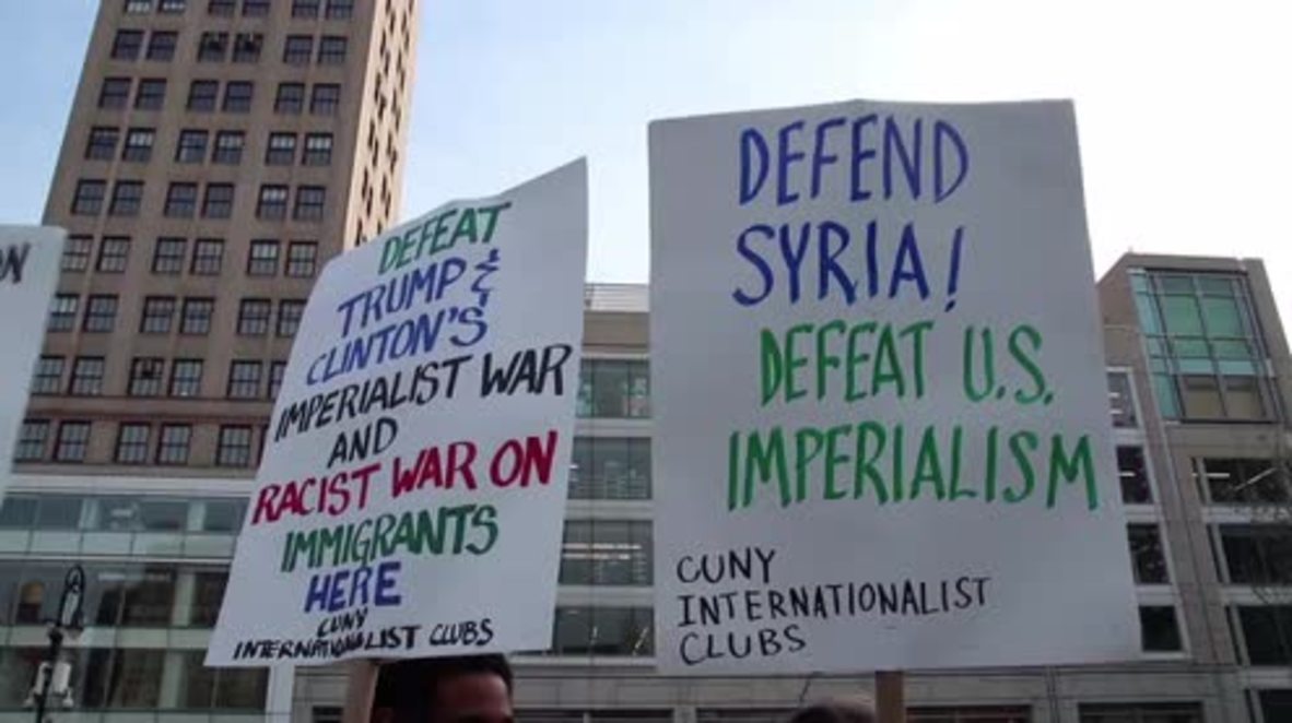 USA: ‘Defend Syria, defeat US imperialism’ – NYC anti-war rally