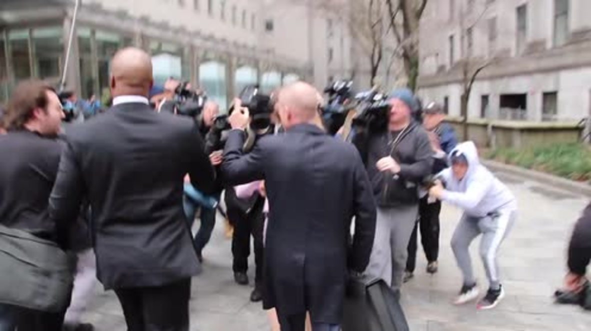 USA: Stormy Daniels arrives for Trump attorney's court hearing
