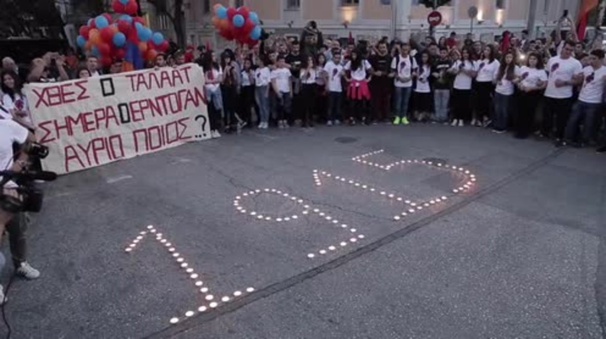 Greece: Hundreds commemorate 103th anniv. of Armenian Genocide in Athens