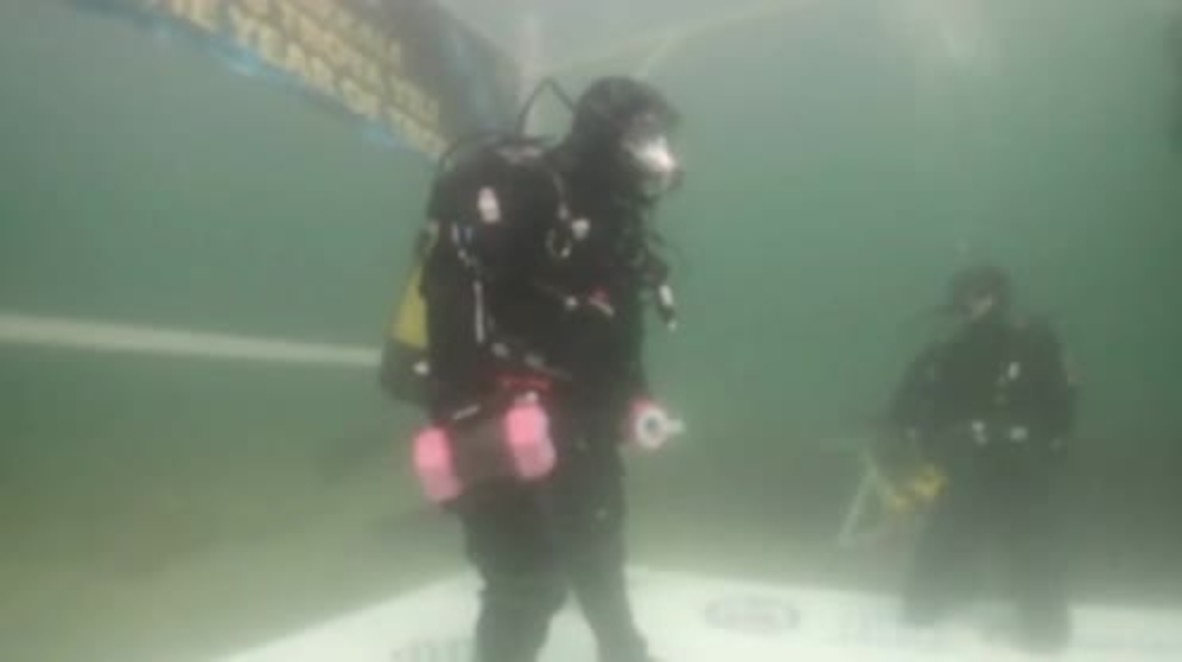 Turkey: Aquarium man breaks world diving record