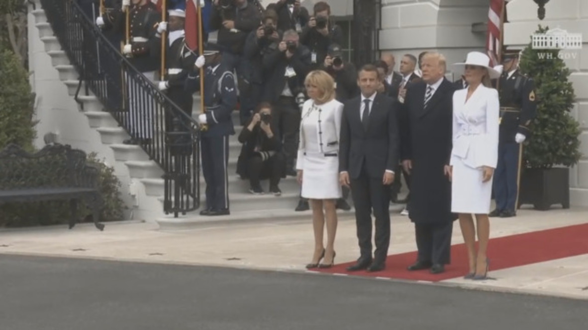 EE. UU.: Macron llega a la Casa Blanca en el marco de una visita de Estado