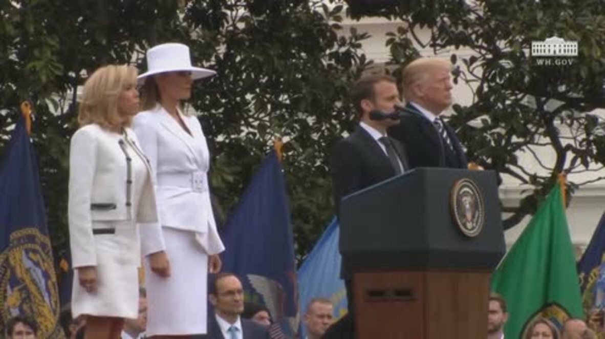 USA: Trump and Macron vow to defeat terrorism