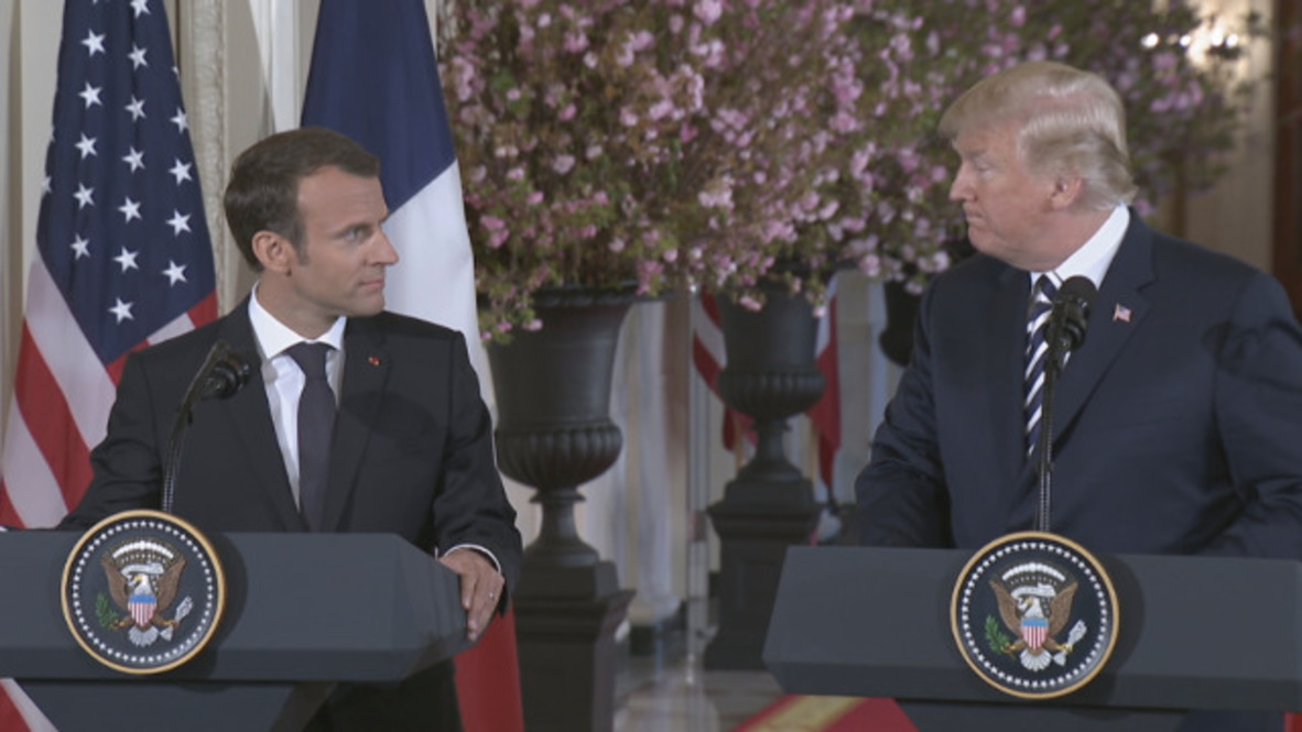 EE.UU.: Trump y Macron en desacuerdo sobre el tratado nuclear de Irán