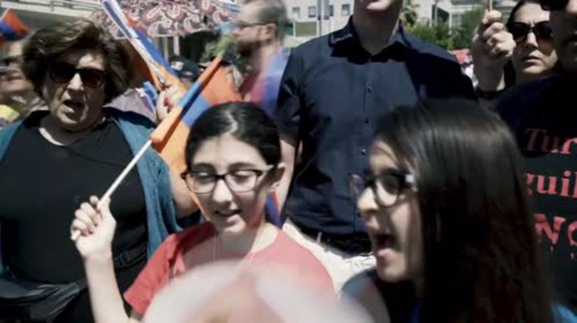 USA: Thousands flood streets demanding recognition, reparations for Armenian genocide