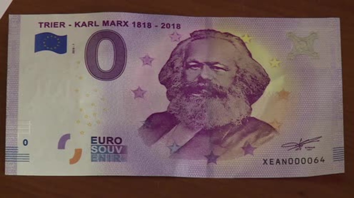 Germany: Trier celebrates Karl Marx’s 200th birthday with zero-euro banknote
