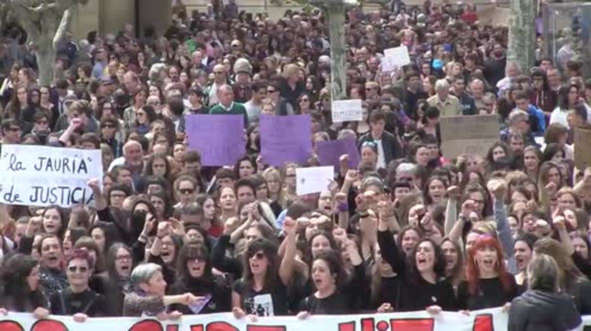 Spain: Protests against verdict in 'wolf pack' gang-rape trial rage on