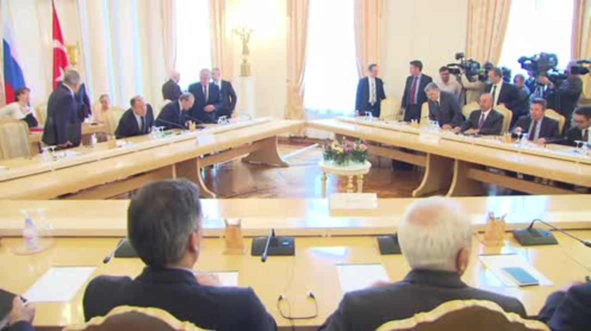 Russia: Russian, Turkish and Iranian FMs condemn Western action in Syria