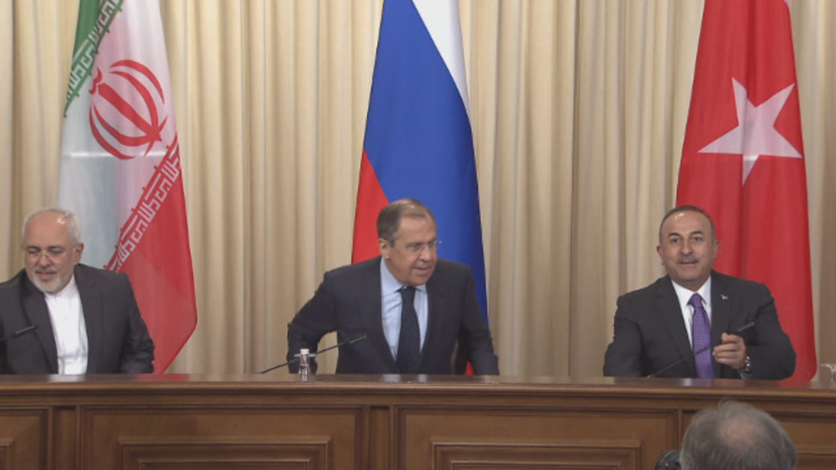 Russia: Iran, Turkey and Russia draw up joint statement on Syria
