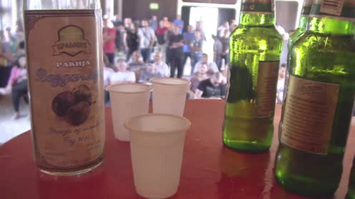 Serbia: Rakija-lovers compete in annual drinking competition