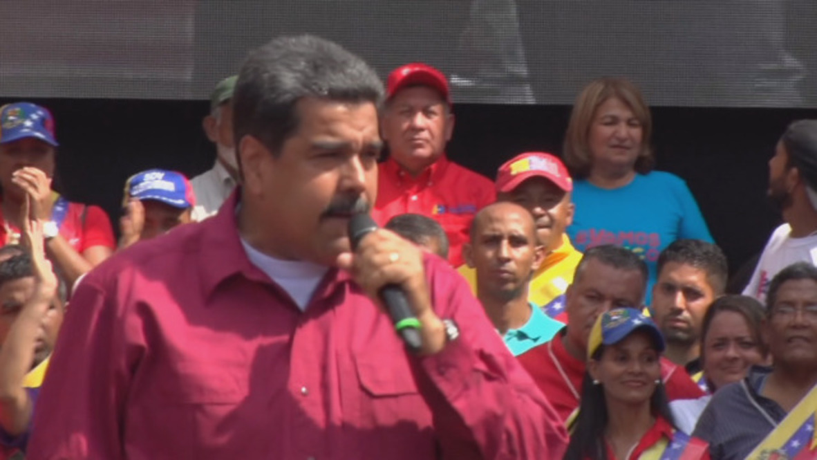 Venezuela: Maduro pushes election bid at Workers' Day parade