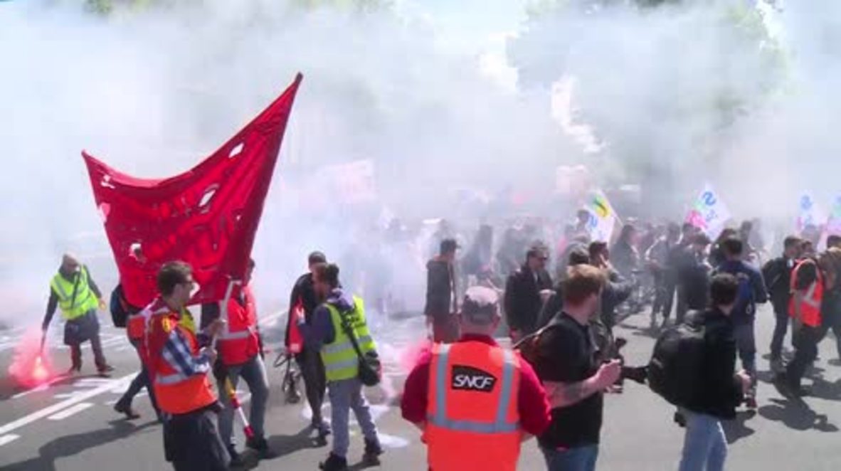 France: Multiple rallies hit Paris as education, railway unions protest Macron reforms