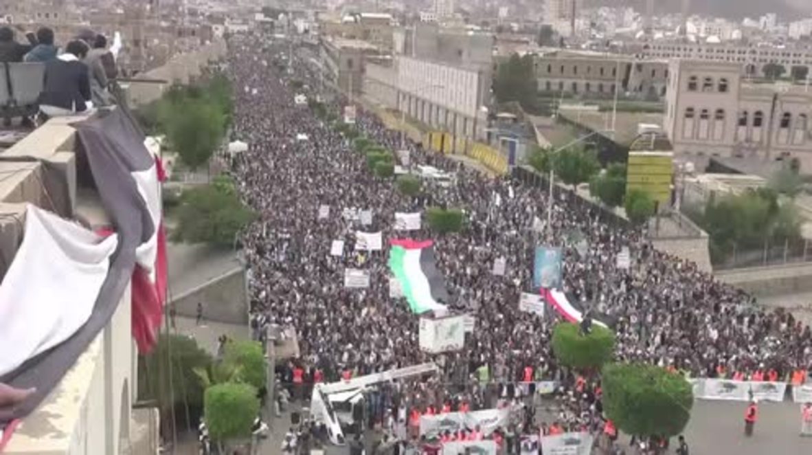 Yemen: Miles se manifiestan en Saná contra el traslado de la Embajada a Jerusalén