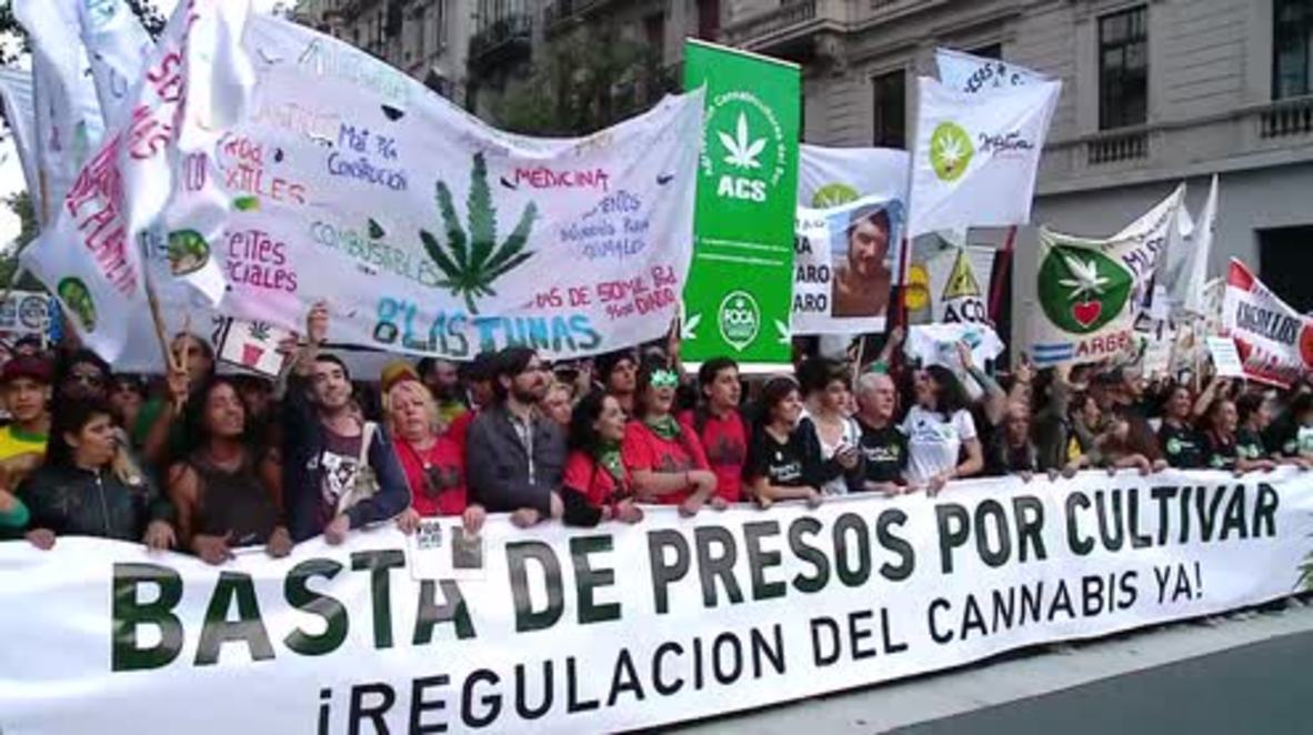 Argentina: Miles de personas marchan exigiendo la legalización del cultivo de marihuana