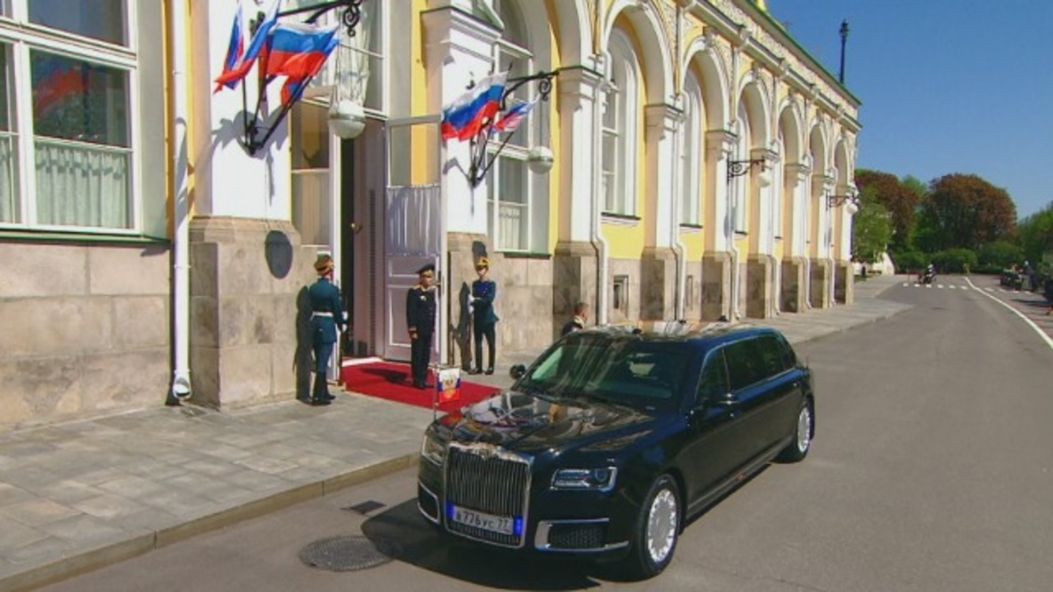 Russia: Putin takes inaugural ride in brand new Cortege limousine