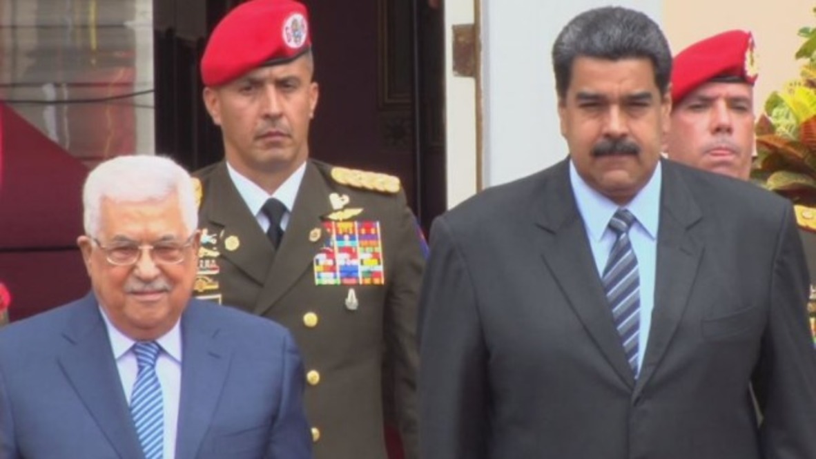 Venezuela: Maduro recibe al presidente palestino, Mahmud Abbas