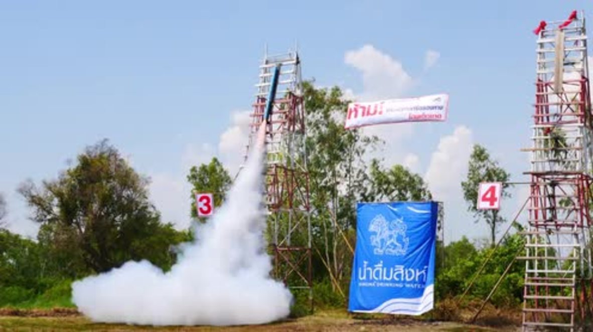 Up, up and away! Thai rocket festival hits the heavens in bid for rain