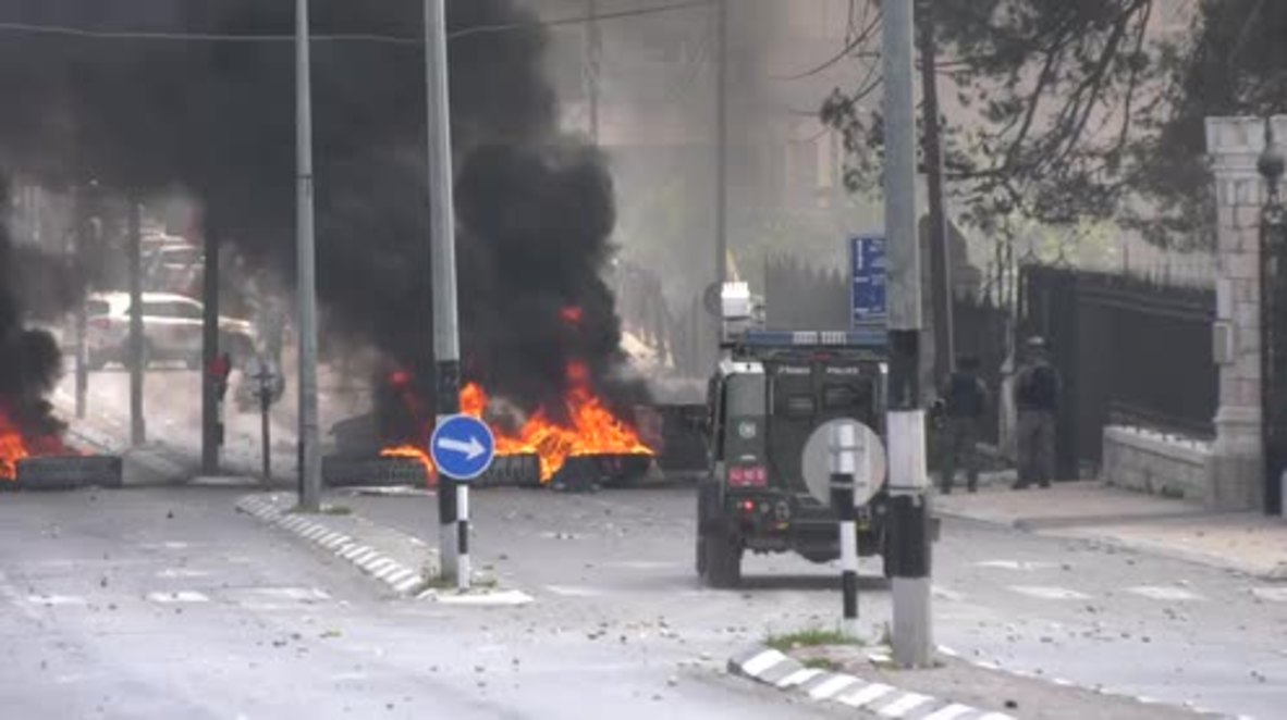 State of Palestine: Israeli forces tear gas protesters in Bethlehem on Nakba Day