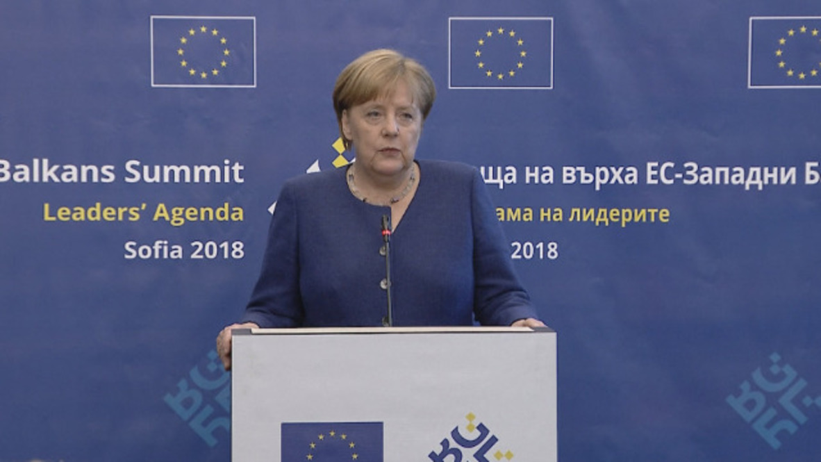 Bulgaria: Merkel discusses Iran deal, meeting Putin in Sochi