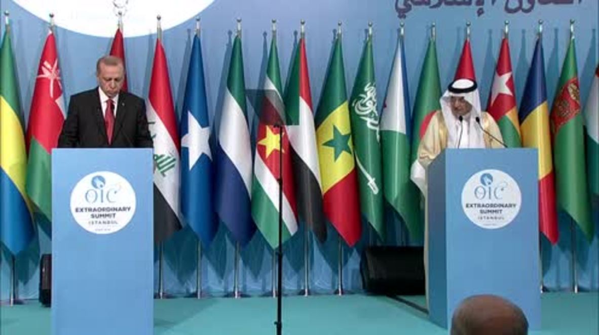 Turkey: Erdogan calls on Muslim world to support Palestine