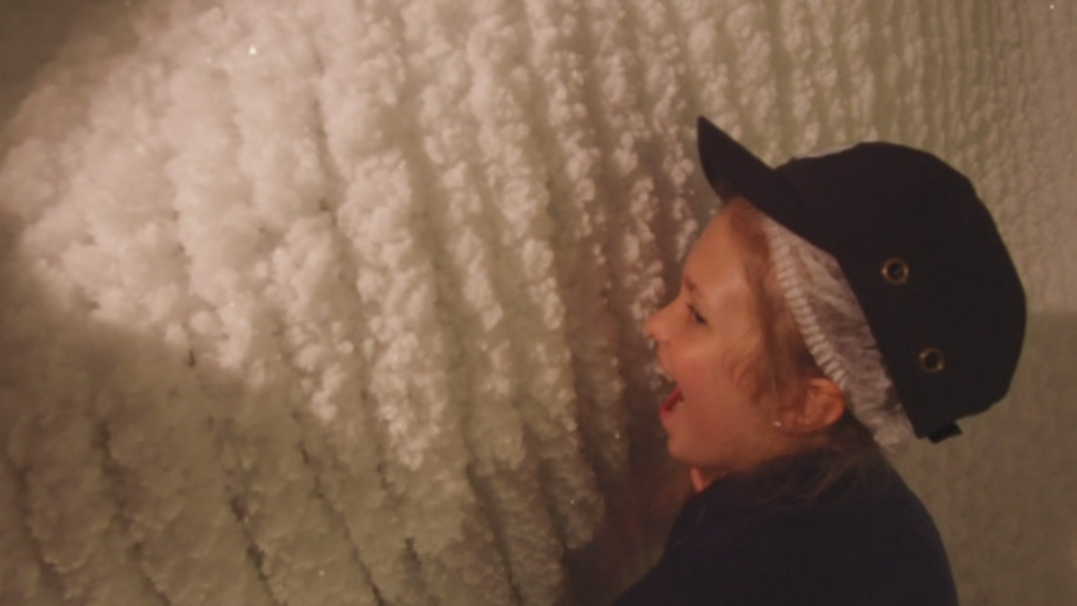 Inside the sub-zero ice cave giving visitors a chill in Moscow