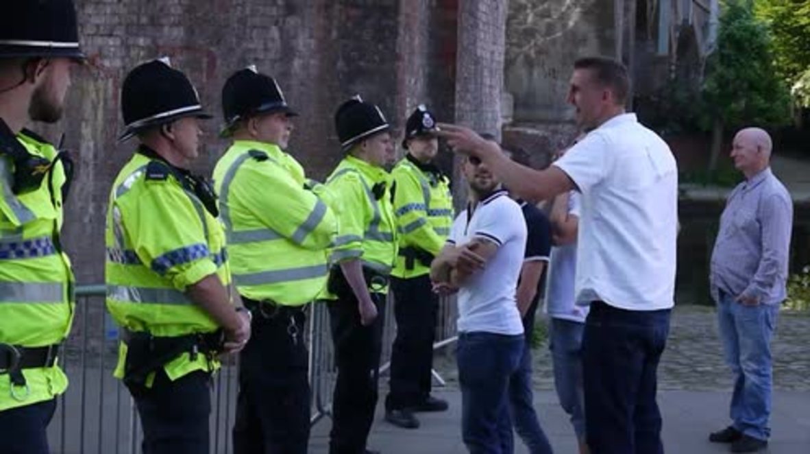 UK: Football Lads Alliance commemorate Manchester bomb attack