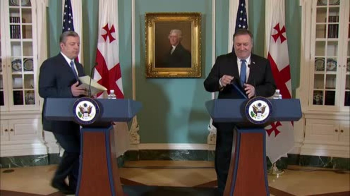 USA: Pompeo welcomes Georgian PM to Washington